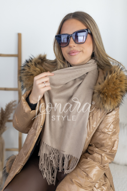 Béžovo modrá ombré šála HOLLY