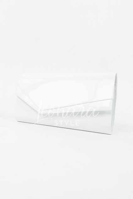 Bílé lesklé psaníčko AMIRE