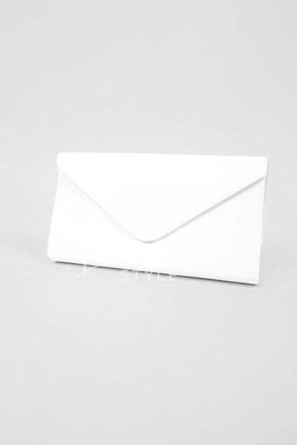 Bílé matné psaníčko KARLA