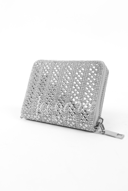 Stříbrná třpytivá peněženka SHINE