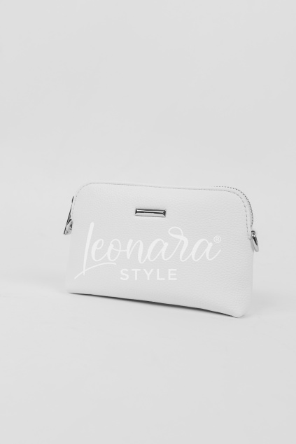 Bílá koženková kabelka ALAINA