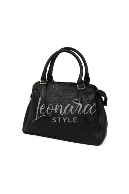 Černá koženková kabelka ASHLEY