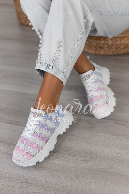 Barevné krajkové tenisky MALANI