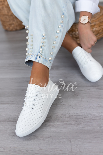 Bílé nízké tenisky JESS