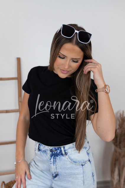 Černé oversize tričko VESSA