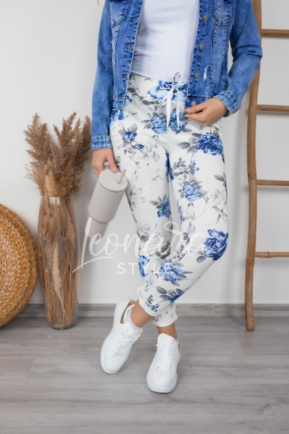 Vzorované kalhoty THEA D