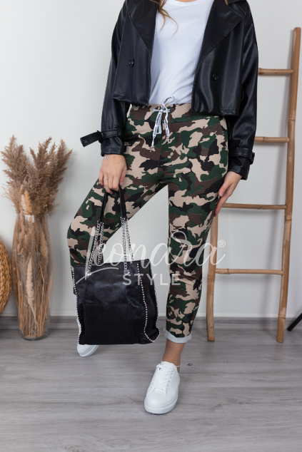 Vzorované kalhoty THEA CH