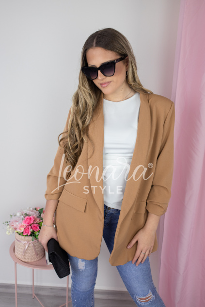 Hnědé elegantní sako PALOMA