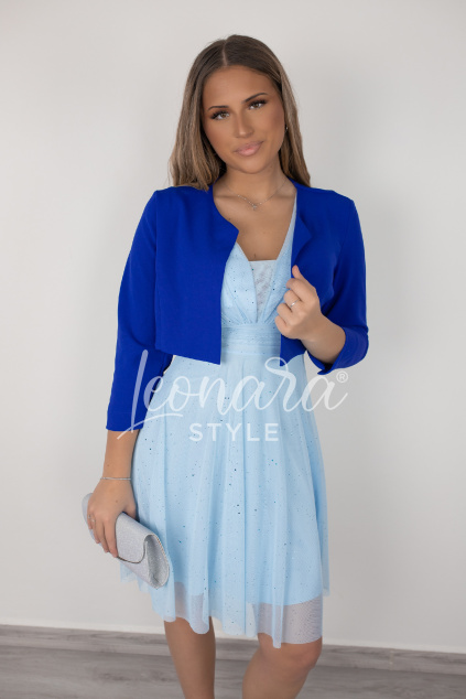 Královsky modré elegantní bolerko KARINA