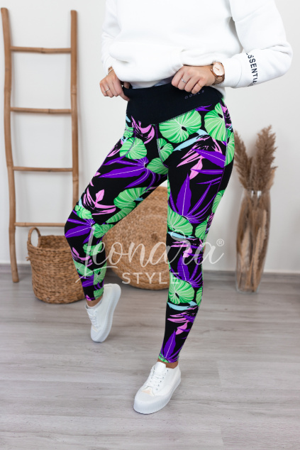 Černé bambusové legíny MABEL