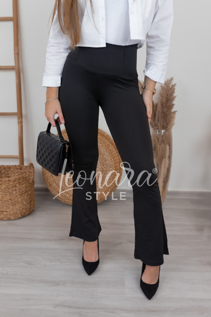 Černé zvonové legíny ELLIES