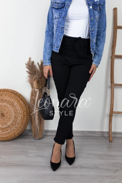 Černé elegantní kalhoty KARSYN