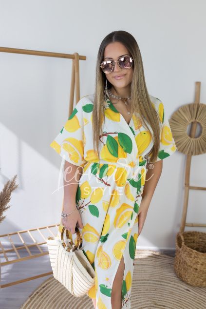 Žluté citrónkové šaty CITRINE