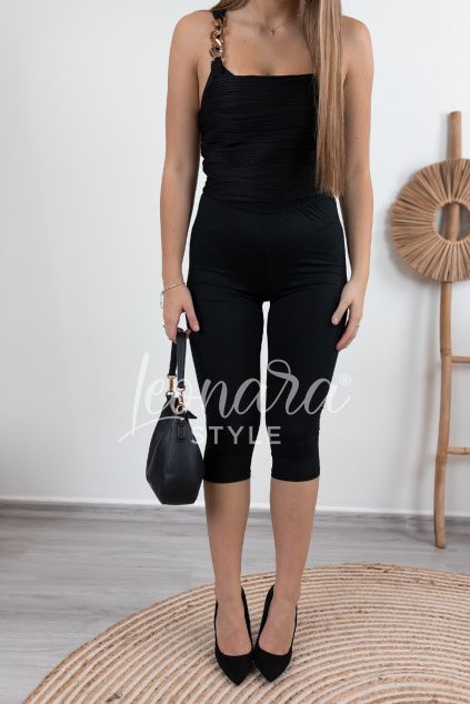 Černé trendy tříčtvrteční legíny ANNIKA