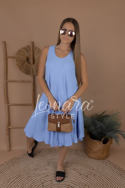 Baby blue vzdušné šatovky BRENDA