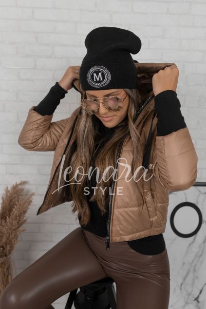 Hnědá bomber bundička PAULINE