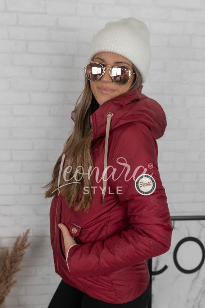 Bordó přechodová bunda CHALLENGE