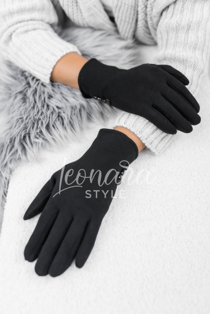 Černé elegantní rukavice ADRIANA