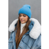 Modrá zimní čepice LAUREL