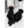 Černé elegantní rukavice ELAINE