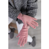 Růžové elegantní rukavice ELAINE
