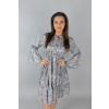 Šedé vzorované šaty LIANA