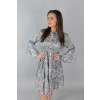 Šedé vzorované šaty LIANA