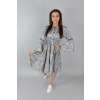Šedé vzorované šaty LIANA
