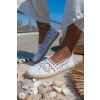 Bílé krajkované espadrilky MAICA