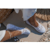 Bílé krajkované espadrilky MAICA