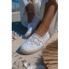 Bílé krajkované espadrilky MAICA