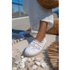 Bílé krajkované espadrilky MAICA