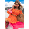 Oranžovo růžová neonový komplet SUNRISE