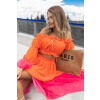 Oranžovo růžová neonový komplet SUNRISE