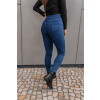 Modré strečové džegíny YASMIN