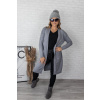 Šedý delší kargigan LOUISA