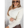 Bílý plyšový svetr EMMA
