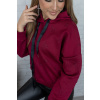 Vínová mikina s kapucí ANDREA