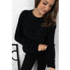 Černý svetr s lurexovou nití ISLA