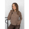 Hnědý svetr s lurexovou nití ISLA