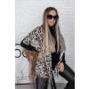 Béžová leopardí šála CHARLIE