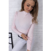 Babypink žebrovaný svetr TAYLOR