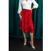 Červená semišová sukně MAVIRA