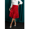 Červená semišová sukně MAVIRA