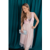 Pudrové tylové šaty ELARIA