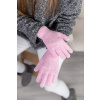 Světle růžové zimní rukavice ESME