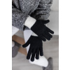 Černo-krémové zimní rukavice JOY