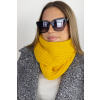 Žlutá pletená šála BRIELA