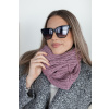 Starorůžová pletená šála BRIELA