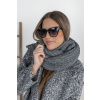 Šedá pletená šála BRIELA